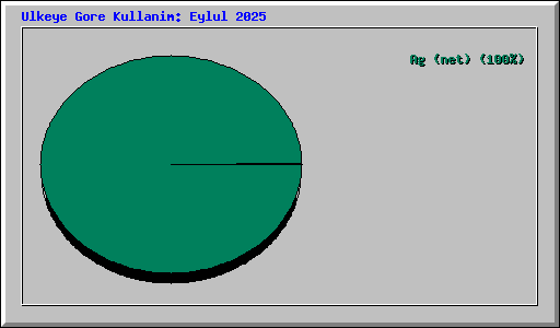 Ulkeye Gore Kullanim: Eylul 2025